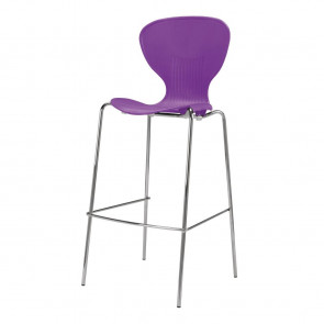 Bolero Stacking Purple Plastic High Stool (Pack of 4)