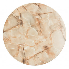 Werzalit Round Table Top Marble Onyx 700mm