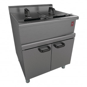 Falcon 350 Series FreeStanding Twin Pan Twin Basket Gas Fryer Legs Nat G350/12