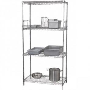 4 Tier Wire Shelving Kit 1830(H) x 1220(W) x 460(D)mm