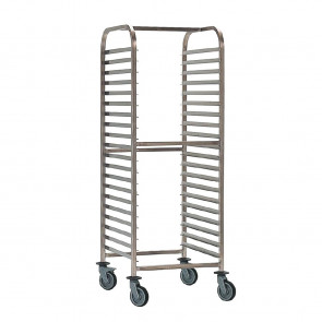 Bourgeat Double Gastronorm Racking Trolley 20 Shelves