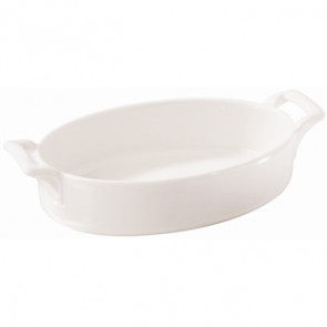 Revol Belle Cuisine Deep Oval Baking Dishes White 180x 120mm