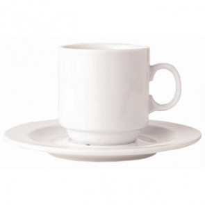 Royal Porcelain Classic White Coffee Saucers 120mm