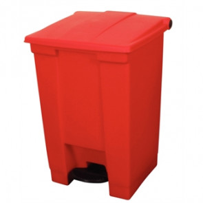 Rubbermaid Red Step-On Container 45.5Ltr