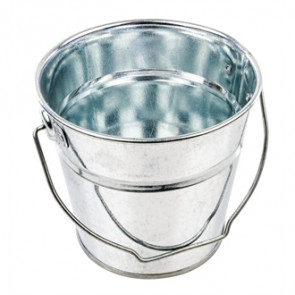 Small Round Galvanised Steel Bucket