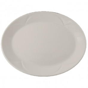 Steelite Manhattan Bianco Oval Plates 330mm