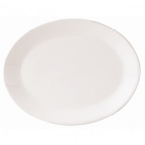 Steelite Monaco White Mandarin Oval Dishes 330mm