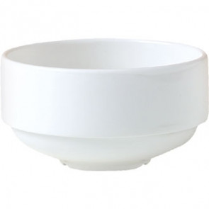 Steelite Monaco White Stacking Unhandled Soup Cups