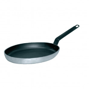 Vogue Non Stick Aluminium Oval Frying Pan 360mm