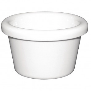 Kristallon Melamine Plain Ramekins White 63mm