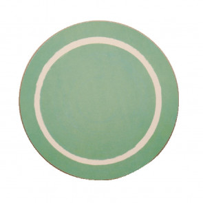 Round Casual Green Dining Mat