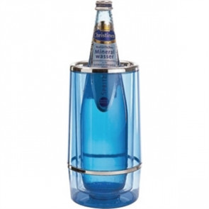 Wine Bottle Cooler - Blue Tint Acrylic