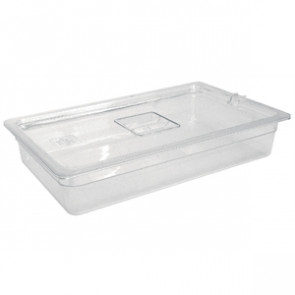 Vogue Polycarbonate 1/1 Gastronorm Container 200mm Clear