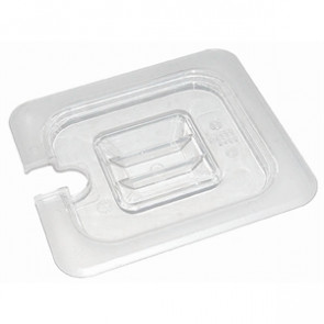 Vogue Polycarbonate 1/4 Gastronorm Lid Notched