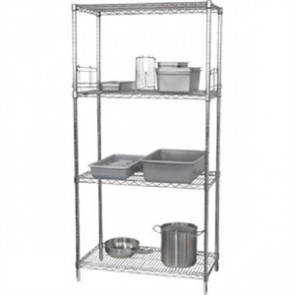 4 Tier Wire Shelving Kit 1520mm x 610mm