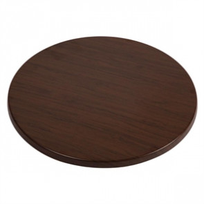 Werzalit Round Table Top Italian Walnut Effect 800mm