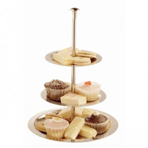 Stainless Steel 3 Tier Afternoon Tea Stand 280mm