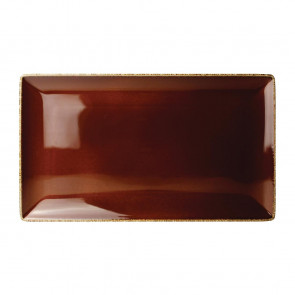 Steelite Terramesa Rectangle Plate Mocha 270 x 167mm