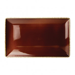 Steelite Terramesa Rectangle Plate Mocha 330 x 190mm