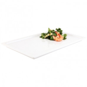 White 1/2 GN Rectangular Buffet Tray