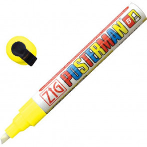 Zig Posterman Chalk Marker Yellow Tip 6mm